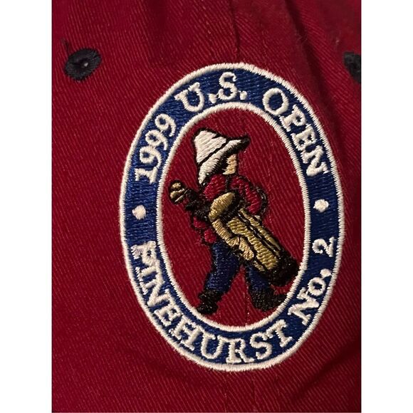 Vintage 1999 #Golf #US Open Adjustable Snapback Red with logo and blue bill One - Picture 2 of 5